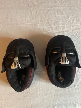 Star Wars Darth Vader Black Plush Slippers